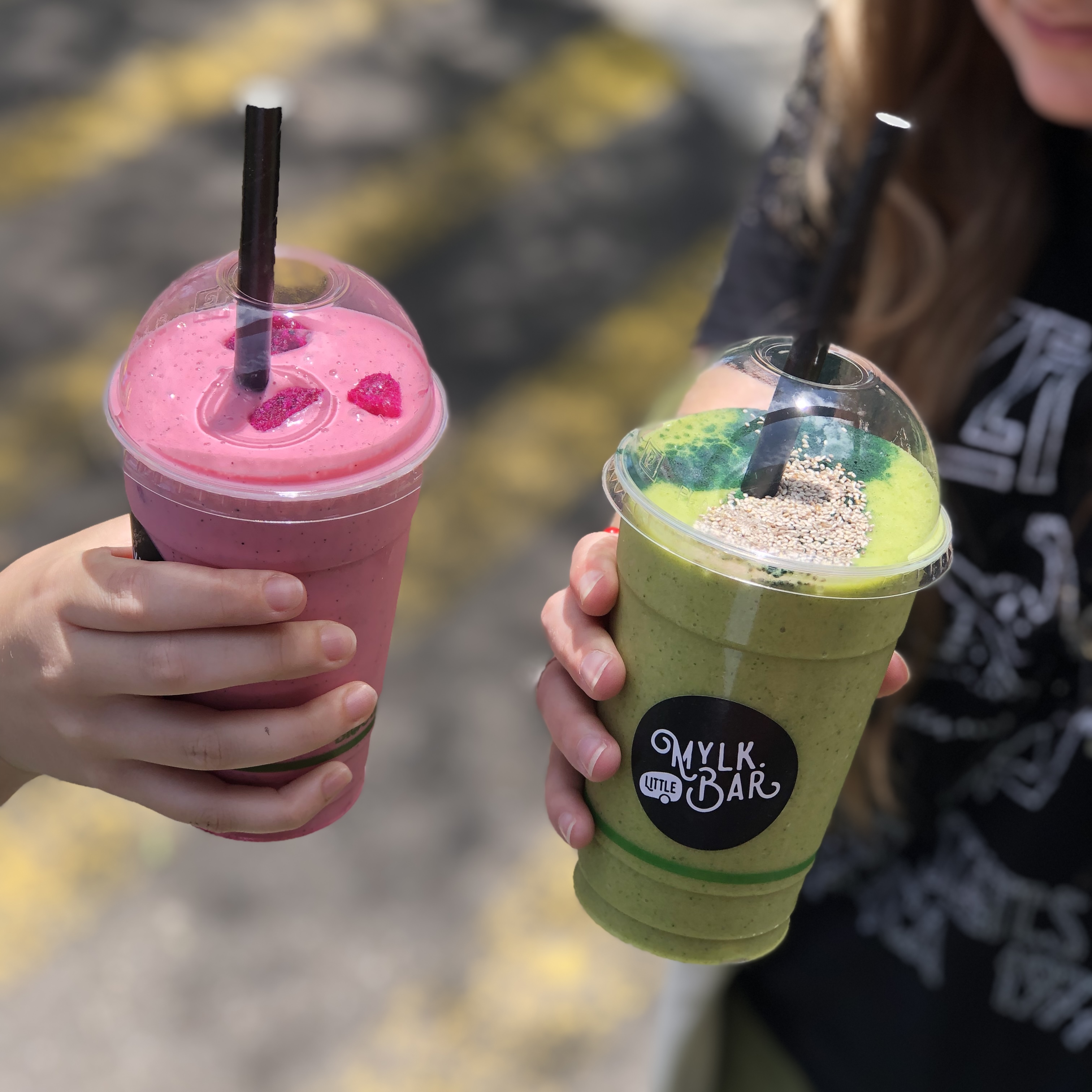 women with smoothies